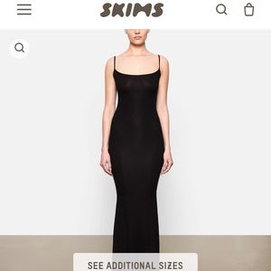 SKIMS soft lounge long slip dress NWT
